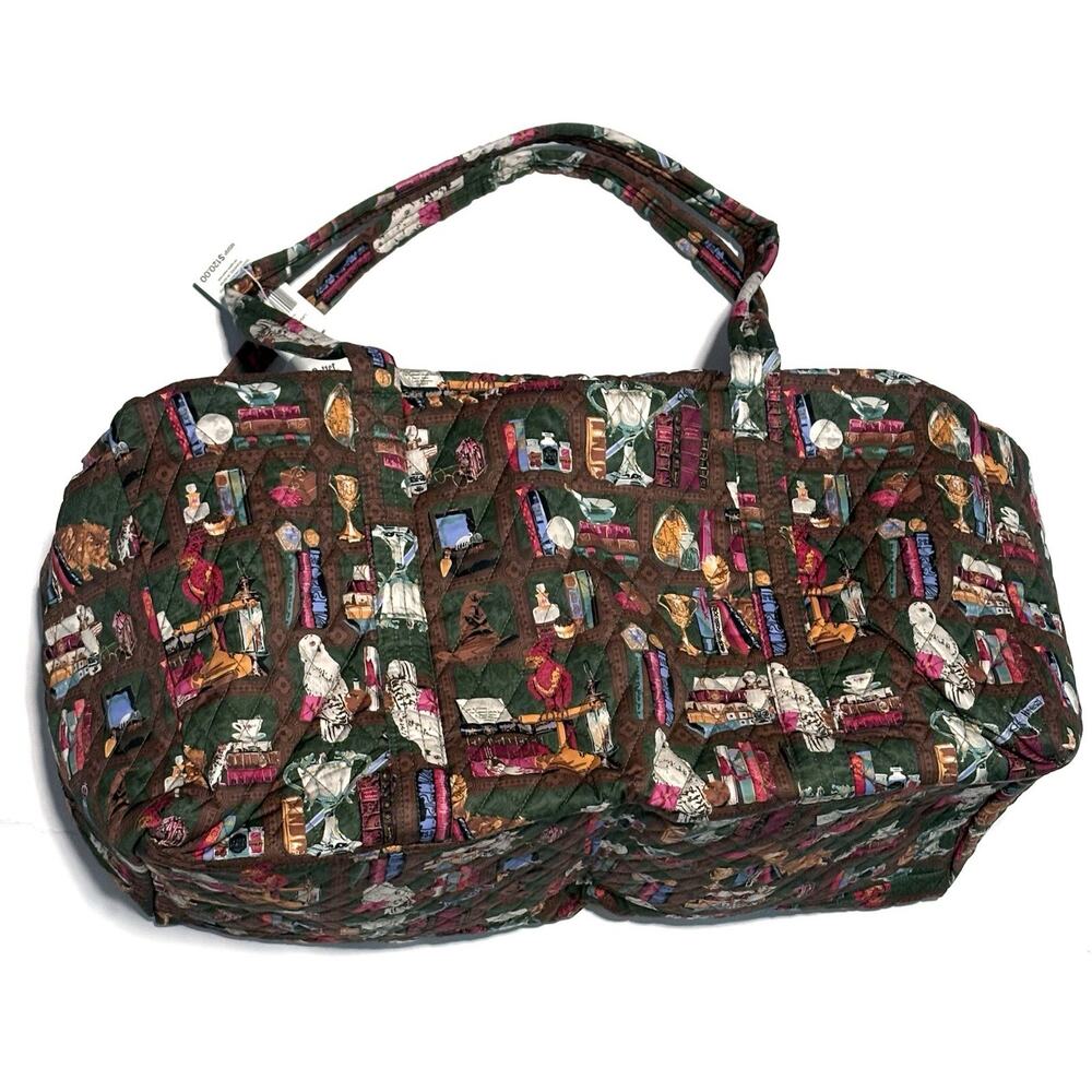 Vera Bradley Harry Potter Hogwarts Library Large Original Duffel Tote Bag 2025